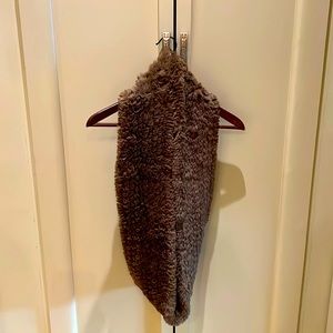 La Fiorentina faux fur infinity scarf